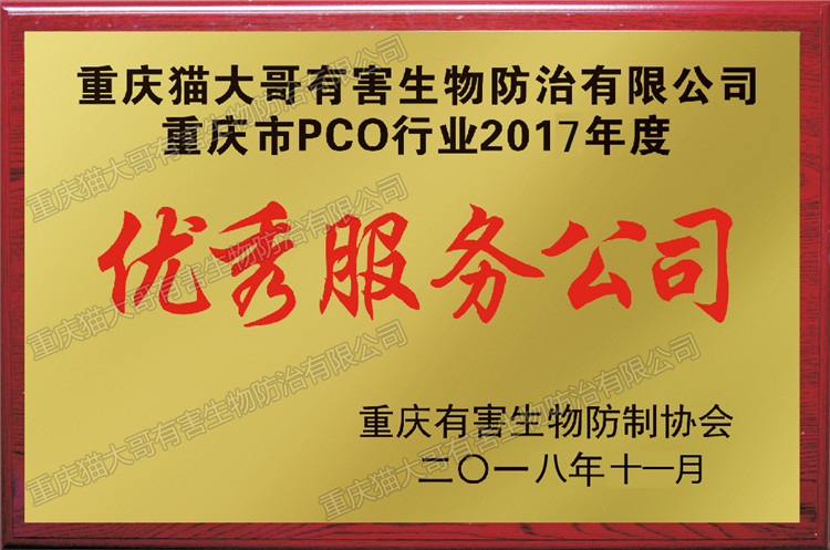 2017年优秀服务公司